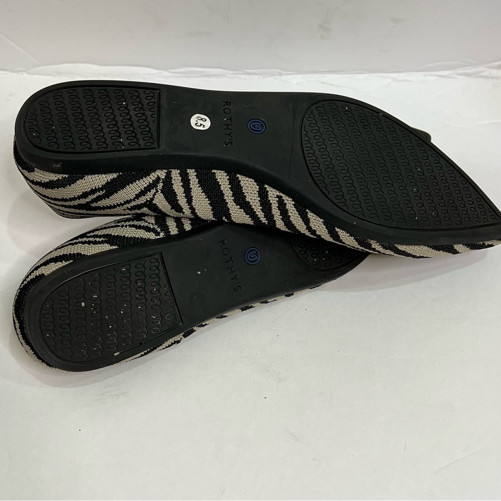 Rothys Zebra Print Flats 8.5 - image 2